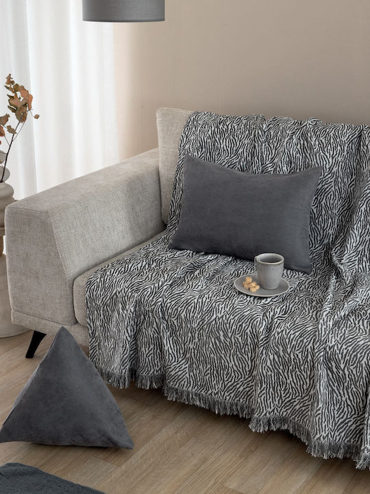 Palamaiki Grevi Ριχτάρι Πολυθρόνας Chenille 180x180εκ. Grey