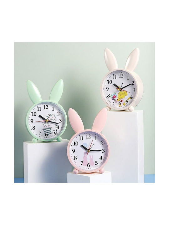 Tabletop Clock with Indicators with Alarm Clock Green 82261