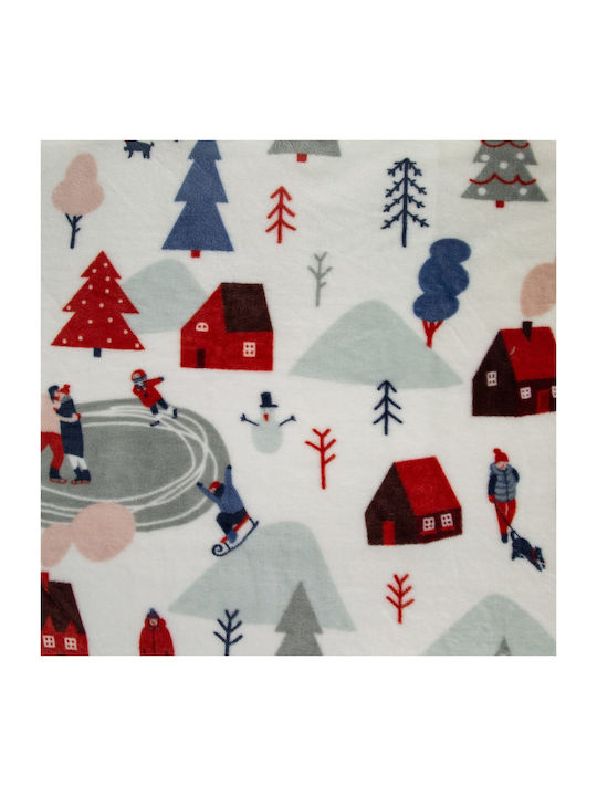 Heinner Κουβέρτα Fleece Διπλή 200x220εκ. Πολύχρωμη