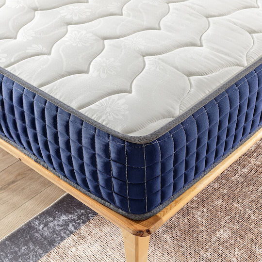 Massage Therapy Mattress With Pocket Springs Double Blue 160x200cm
