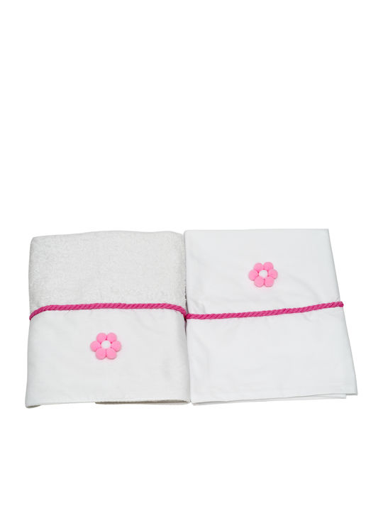 Taufset mit Blumen Thema