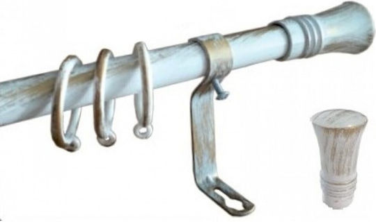 Frans Extendable Metallic Curtain Pole B2 Single Φ19mm 120-210cm Frans Extendable Metallic Curtain Pole B2 Single Φ19mm 120-210cm