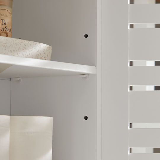 SoBuy Bathroom Cabinet L19xW19xH56cm White