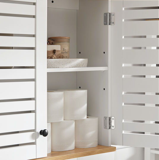 SoBuy Bathroom Cabinet L19xW19xH56cm White