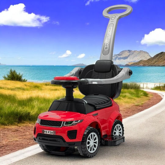 BabyMix Mașină Ride On Cu Mâner Pentru Părinți Pentru 36+ Luni Cu Sunete Roșie
