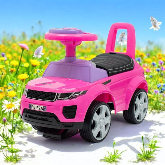 BabyMix Pink Ride On Car for 12+ Months