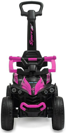 BabyMix Mega Prime Mașină Ride On Cu Mâner Pentru Părinți Pentru 12+ Luni Cu Sunete Roz