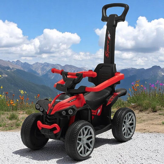 BabyMix Mega Prime Mașină Ride On Cu Mâner Pentru Părinți Pentru 12+ Luni Cu Sunete Roșie