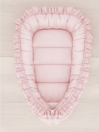 MimiNu Βρεφικό Μαξιλάρι Φωλιά Powder Pink 55x75εκ.