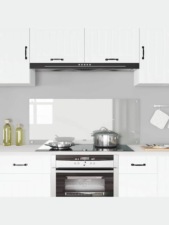vidaXL Spătar Rectangular Din Sticlă Albă 120x40cm 3415485 2 Bucăți