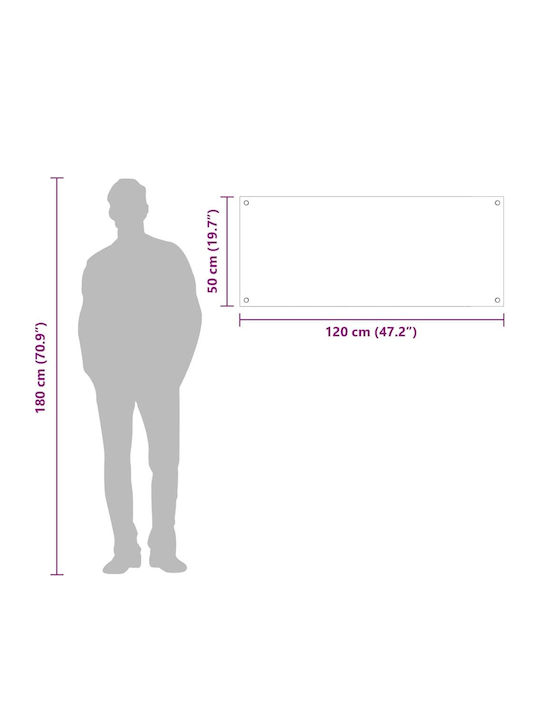 vidaXL Spătar Rectangular Din Sticlă Albă 120x40cm 3415485 2 Bucăți