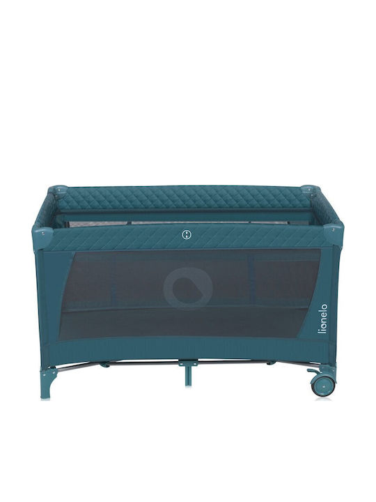 Lionelo Flower Loc de joacă 2 Nivele cu Schimbător & Saltea Verde 60x120cm