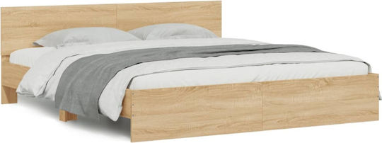 Κρεβάτι King Size για Στρώμα 180x200cm Sonoma Δρυς Κρεβάτι King Size για Στρώμα 180x200cm Sonoma Δρυς