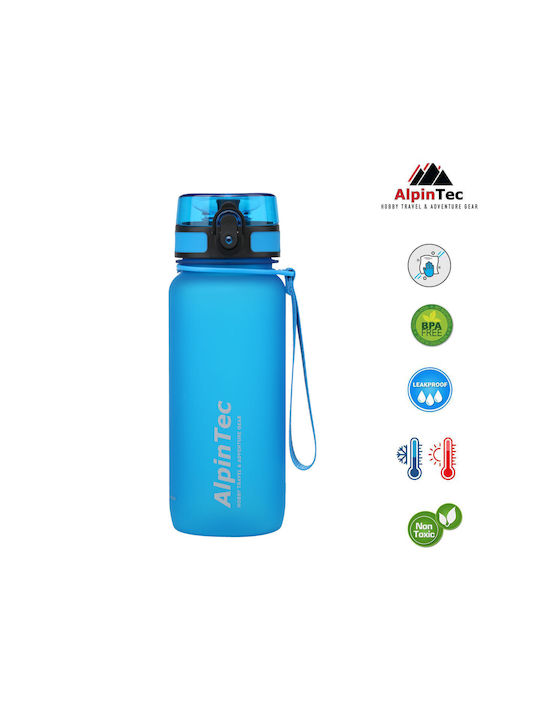 AlpinPro Αθλητικό Παγούρι Πλαστικό 650ml Μπλε