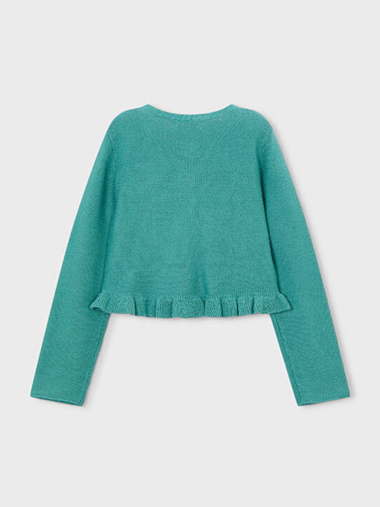 Kinderstrickjacke Gestrickt Minze