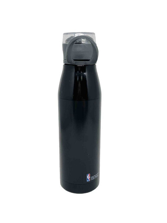 Back Me Up Chicago Bulls Αθλητικό Παγούρι Ανοξείδωτο 600ml Μαύρο