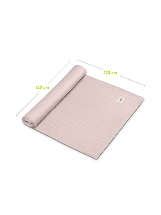 Lionelo Pânză de Înfășat din Muselină Bej 120x120εκ.