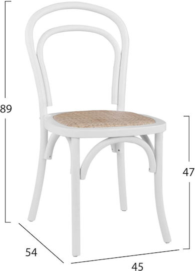 Chair Dining Room 45x54x89cm White Chair Dining Room 45x54x89cm White