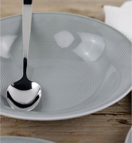 keleman Teller Suppe aus Porzellan Gray 23cm