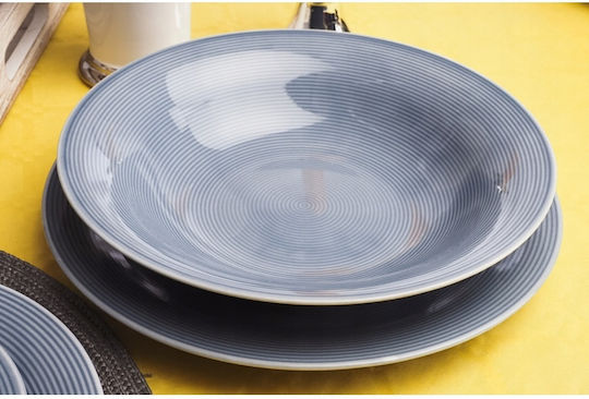 keleman Teller Suppe aus Porzellan Gray 23cm
