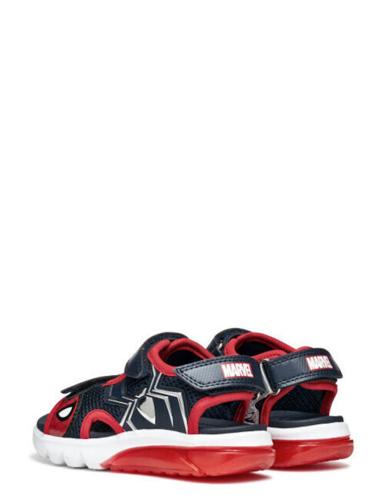 Kids' Sandals Ciberdron With Hoop & Loop Closure & With Lights Blue