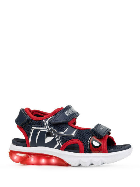 Kids' Sandals Ciberdron With Hoop & Loop Closure & With Lights Blue