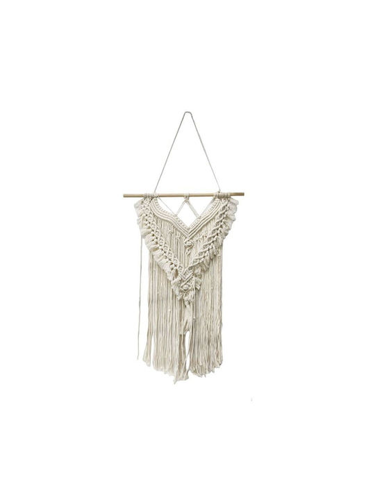 Macrame Hanging Wall Decor Made of Fabric 110x50cm