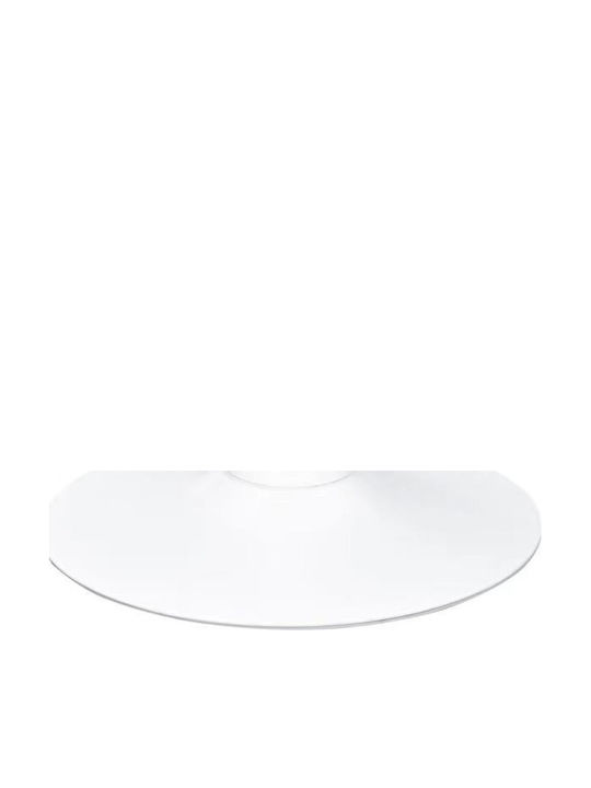 Round Table Metallic White 70x70x73cm