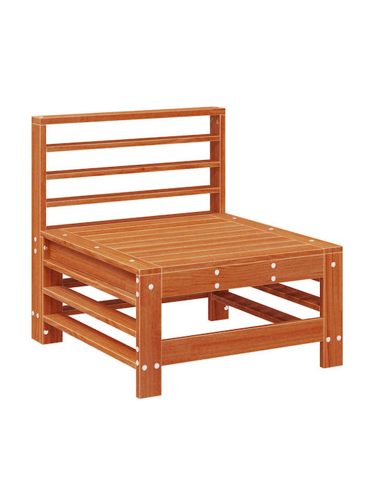 Zweisitziges Sofa Außenbereich Holz mit Kissen 63.5x57.5x60cm