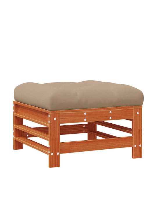 Zweisitziges Sofa Außenbereich Holz mit Kissen 57.5x57.5x30cm