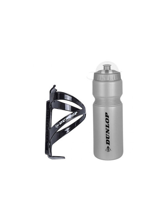 Dunlop Cycling Plastic Water Bottle 750ml Gray