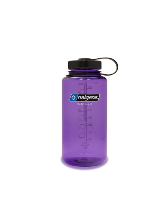 Nalgene Wide Mouth Water Bottle Bike 1000ml Purple