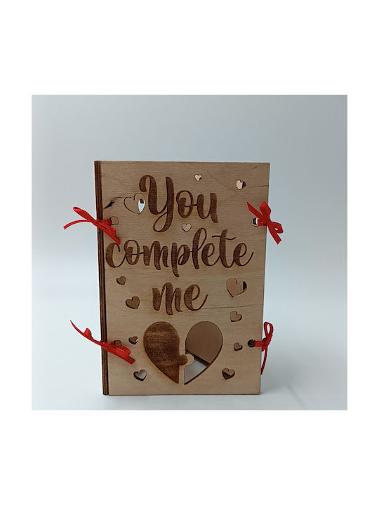 ToXylo Frame Wooden Heart Shaped with Beige Frame