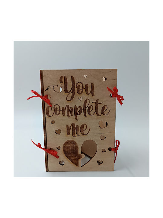 ToXylo Frame Wooden Heart Shaped with Beige Frame