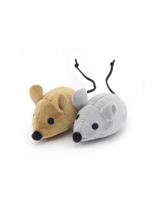 Set 2 Interactive Toys Cats Gray Brown Mouse