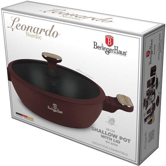 Berlinger Haus Leonardo Nordic Collection Oală Joasă Din Aluminiu La Abur 3.8lt / 28cm