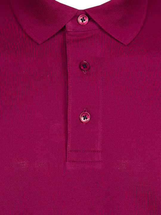 Polo Kurzarmbluse Maroon