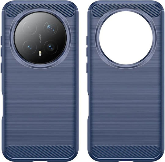 Techsuit Carbon Umschlag Rückseite Silikon Blau (Honor Magic8 Pro)