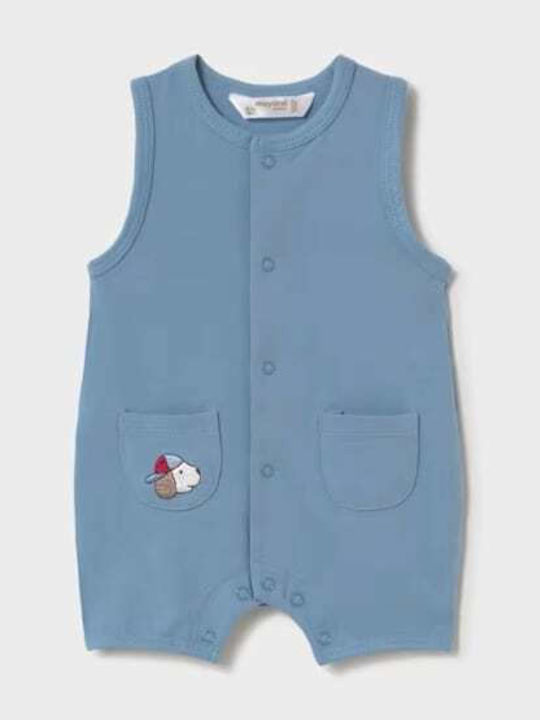 Mayoral Set Onesie With Accessories Soft Blue 3 Pieces