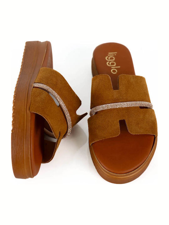 Ταμπά Flatform Παντόφλες Strass Λεπτομέρεια