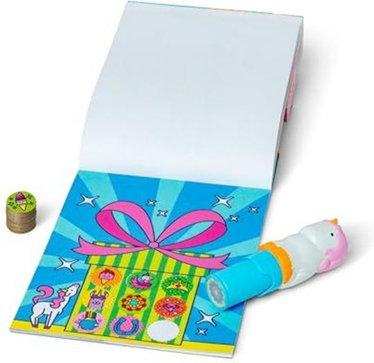 Melissa & Doug Children's Craft Sticker WOW! Activity Book with Sticker Stamp, Unicorn for Children 3 Years Cupcake