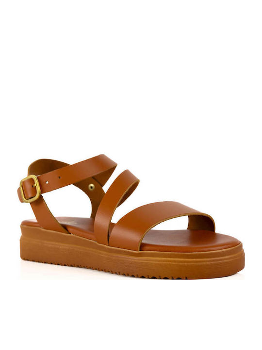 Тютюневи Кожени Flatforms Наклонена Каишка