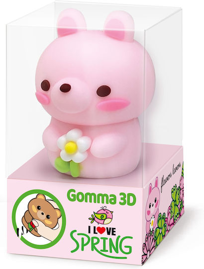 Eraser Flowers Lovers Collection 3d 3 Assorted Designs 24 Pcs Display