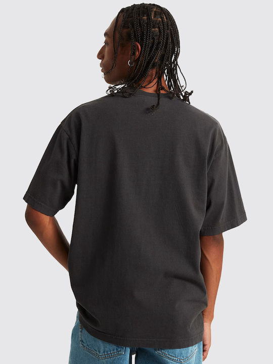 Herrenblusen Kurzarm T-Shirts Schwarz