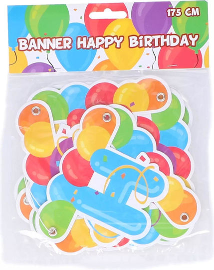 Happy Birthday Geburtstagsbanner Party Casa 175cm