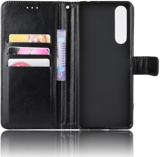 Book Δερμάτινο Μαύρο (Xperia 1 II)