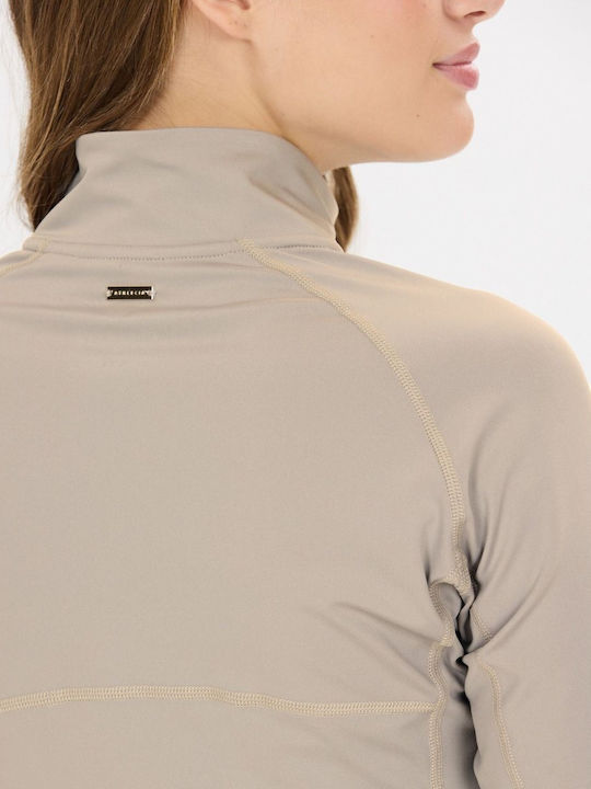 Women's Blouse with Zipper Black