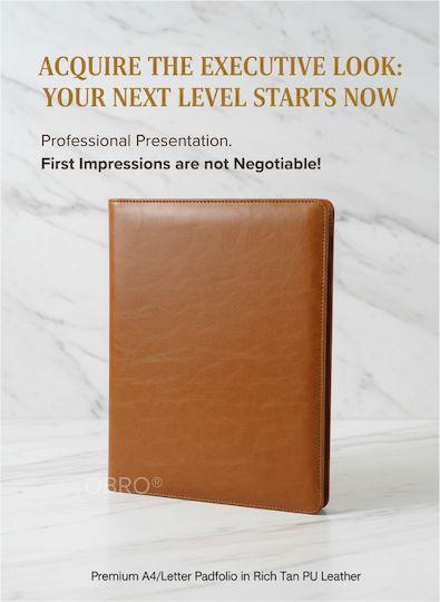 Obro Clipboard Profesional Dosar Elegant Organizator Documente Business Prezentare A4 Piele Eco