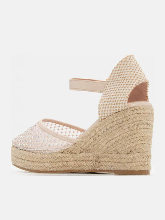 Women's Platform Espadrilles Beige
