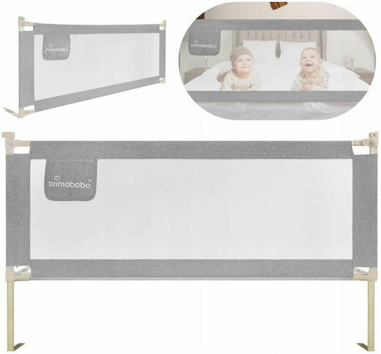 Primabobo Bară de Protecție pentru Pat din Material Spumă în Culoare Gri 68 cm